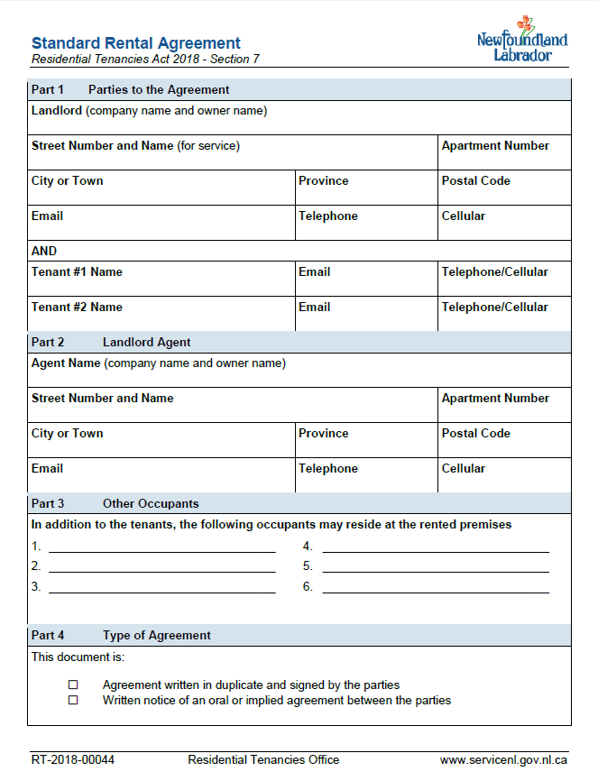 Rental agreements renting in nl