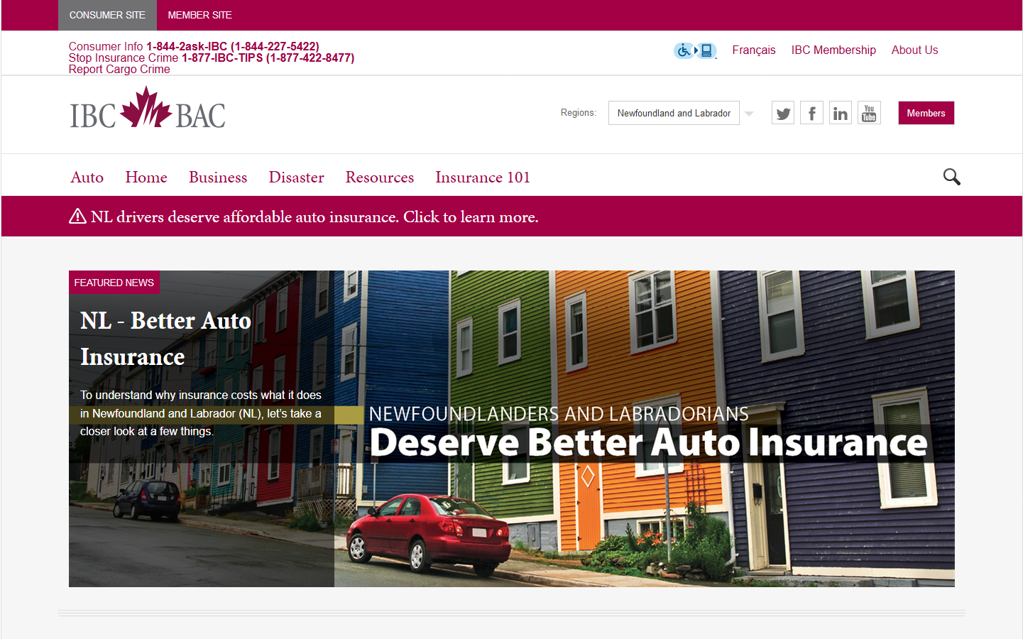 Insurance Bureau of Canada Renting in NL