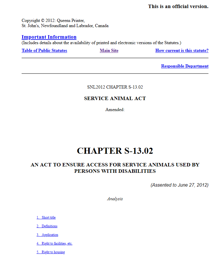 Pets and Service Animals Renting in NL